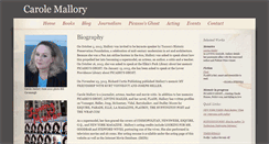 Desktop Screenshot of carolemallory.com